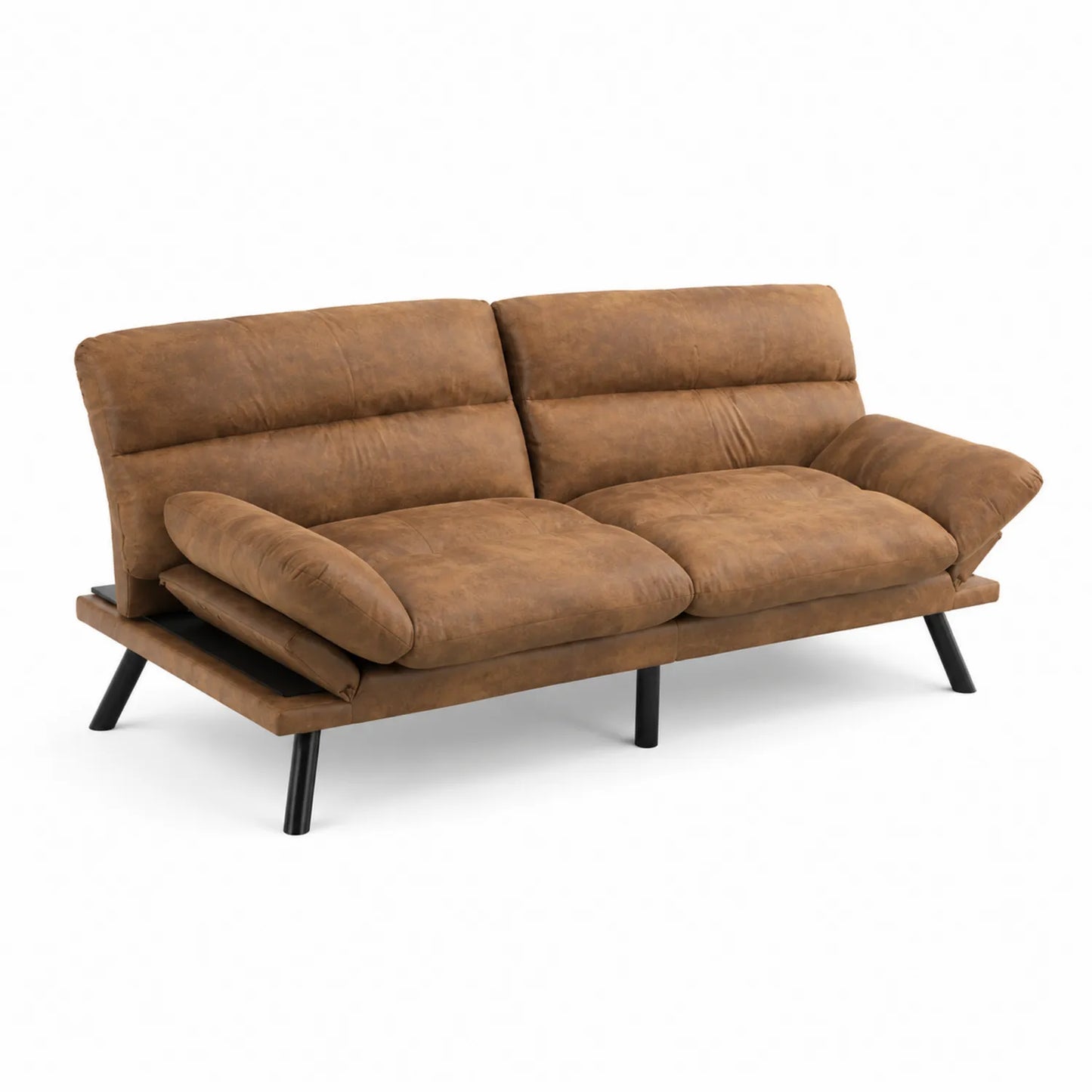 Canapé convertible en cuir synthétique
